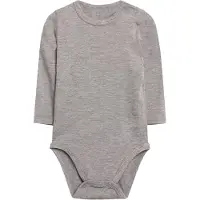 Hust and Claire Body l/æ - Buller - Bambus - Grå Melange - - 56 - Body L/Æ