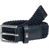 Tommy Hilfiger Bælte - Flettet - Space Blue - - L/XL - Bælte