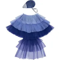 Meri Meri Udklædning - Blue Bird Cape Dress Up - - OneSize - Udklædning