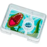 Yumbox Indsatsbakke m. 3 Rum - Snack - Dinosaur - - OneSize - Madkasse