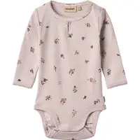 Wheat Body l/æ - Roselinde - Soft Lilac Flowers - - 2 år (92) - Body L/Æ