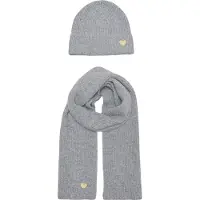 Kids Only Hue og Tørklæde - Strik - KogAvery - Light Grey Melang - - OneSize - Hue