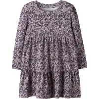 Name it Kjole - NmfOalia - Burnished Lilac m. Blomster - - 2 år (92) - Kjole