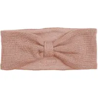 Racing Kids Pandebånd - Uld/Bomuld - Dusty Rose m. Sløjfe - - 9-24 mdr - Hårpynt