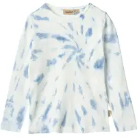 Wheat Bluse - Stig - Blue Tie Dye - - 5 år (110) - Bluse