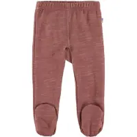 Joha Leggings m. Fødder - Uld/Bambus - Mørk Rose - - 50 - Leggings - Uld