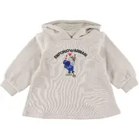 Emporio Armani Sweatkjole - Silver Cloud m. Ørn - - 12 mdr - Kjole