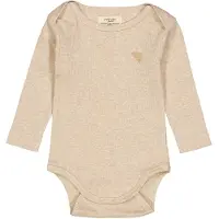VACVAC Body l/æ - Rib - Carlet - Light latte melange - - 56/62 - Body L/Æ