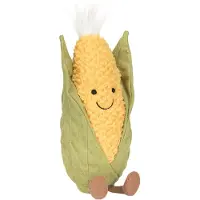 Jellycat Bamse - 27x8 cm - Amuseables Sweetcorn - - OneSize - Bamse