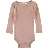 MarMar Body l/æ - Benedikte - Uld - Burnt Rose - - 4 mdr - Body L/Æ