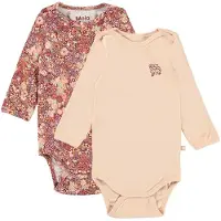 Molo Bodyer l/æ - Foss - 2-pak - Fluffy Bloom - - 68 - Body L/Æ