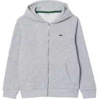 Lacoste Cardigan - LCB Core Fleece Full Zip - Argent Chine - - 12 år (152) - Cardigan