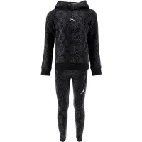 Jordan Hættetrøje/Leggings - Essentiel Snake - Sort m. Slangemøn - - 3-4 år (98-104) - Sweatsæt