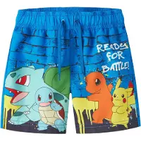 Name it Badeshorts 'Pokémon' blå / opal / gul / orange