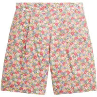 Ralph Lauren Shorts - Hør - Multifarvet m. Blomster - - 10 år (140) - Shorts
