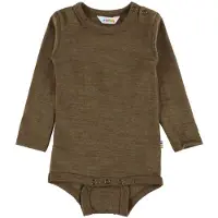 Joha Body l/æ - Uld/Silke - Brun Meleret - - 50 - Body L/Æ