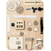 Woobiboo Woobiboard - Enjoy - Grey/Natural - - OneSize - Tumledyr