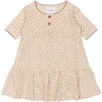 The New Pointelle Kjolebody k/æ - TnsbOdette - AOP - White Swan - - 1 år (80) - Body K/Æ