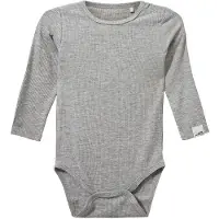 Sofie Schnoor Body l/æ - Rib - DicteSB - Gråmeleret - - 3 år (98) - Body L/Æ