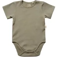 Sofie Schnoor Body l/æ - Rib - Dusty Green - - 1 år (80) - Body K/Æ