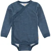 Joha Slå-Om Body l/æ - Uld/Bambus - Dark Denim - - 80 - Body L/Æ