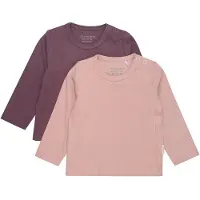 Minymo Bluse - 2-Pak - Misty Rose - - 1 år (80) - Bluse