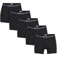 JBS Boxershorts - 5-pak - Bambus - Sort - - 7-9 år (122-134) - Boxershorts