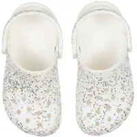 Crocs Sandaler - Classic Starry Glitter Clog K - Hvid - - 33/34 - Sandal