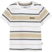 BOSS T-shirt - Stone/Off White - - 12 mdr - T-Shirt
