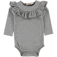 MarMar Body l/æ - Bibbi - Jersey - Gråmeleret - - 56 - Body L/Æ