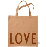 Design Letters Shopper - Love - Beige - - OneSize - Taske