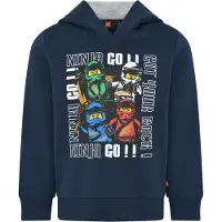 Lego Wear LEGO Ninjago Hættetrøje - LWStorm - Dark Navy - - 4 år (104) - Hættetrøje