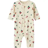 Name it Natdragt - NbnVismas - Whitecap Gray/Christmas - - 50 - Natdragt