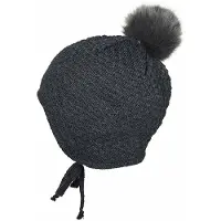 MP Babyhhue m. Kvast - Oslo - Uld - Mørkegråmeleret - - 45 cm - Hue