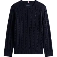 Tommy Hilfiger Bluse - Strik - Dark Night Navy - - 4 år (104) - Bluse