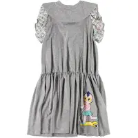 Fendi Kids Kjole - Gråmeleret m. Flæser/FendiRumi - - 6 år (116) - Kjole