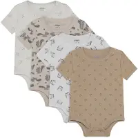 Pippi Baby Bodyer k/æ - 4-pak - Rainy Day - - 3 år (98) - Body K/Æ