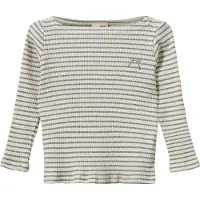 Sofie Schnoor Bluse - Rib - StephieKB - Grey Striped - - 5 år (110) - Bluse