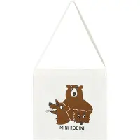 Mini Rodini Shopper - Camp Rodini - Offwhite m. Vilde dyr - - OneSize - Taske