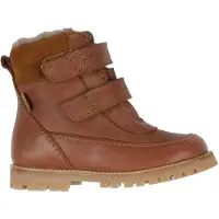 Pom pom Vinterstøvler m. For - Velcro Boot Tex - Dark Camel - - 24 - Vinterstøvle
