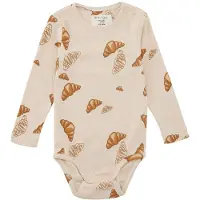 VACVAC Body l/æ - Rib - Kurt - Big Croissant love - - 1-1½ år (80-86) - Body L/Æ