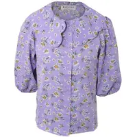 Hound Skjorte - Flower - Lavender - - 18 år (188) - Skjorte K/Æ