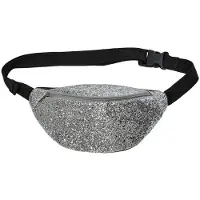 Sofie Schnoor Bæltetaske - Silver Glitter - - OneSize - Bæltetaske