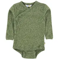Joha Slå-om Body l/æ - Grønmeleret - - 70 - Body L/Æ