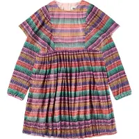 Molo Kjole - Plisseret - Carina - Jewellery Stripe - - 7-8 år (122-128) - Kjole