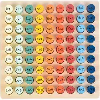Kinder and Kids Regnetavle m. Gangestykker - 20x20 cm - Træ - - OneSize - Tavle
