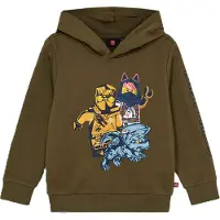 Lego Wear LEGO Ninjago Hættetrøje - LWScout - Dark Khaki - - 6 år (116) - Hættetrøje