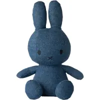 Bon Ton Toys Bamse - 33 cm - Miffy Sitting - Mid Wash Denim - - OneSize - Bamse