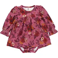 Müsli Kjolebody l/æ - Bloomy - Boysenberry/Fig/Berry Red - - 1 år (80) - Body L/Æ