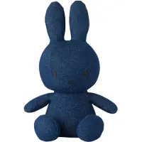 Bon Ton Toys Bamse - 33 cm - Miffy Sitting - Raw Denim - - OneSize - Bamse